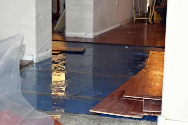 Professional Basement Flood Cleanup technician working in Kaiser, MO